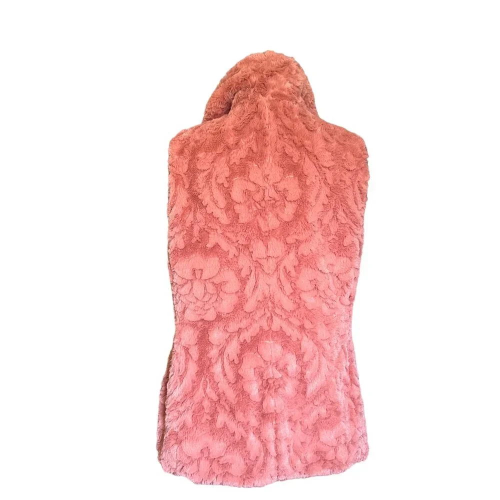 💖Marc New York, Andrew Marc salmon fur vest with pockets and gold button - Picture 4 of 10